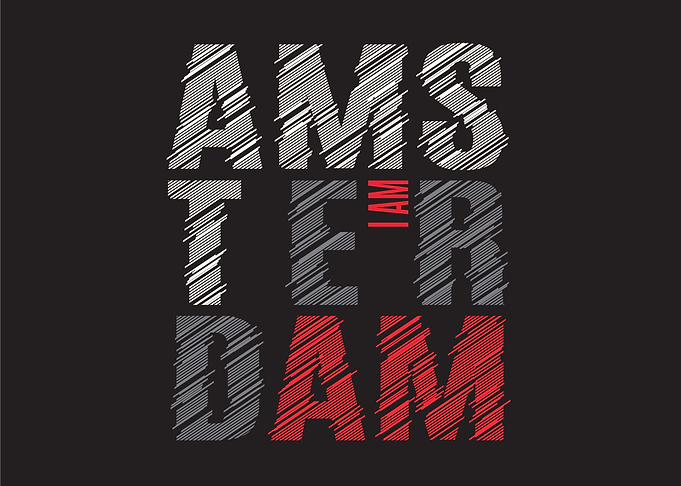 Amsterdam Text Art