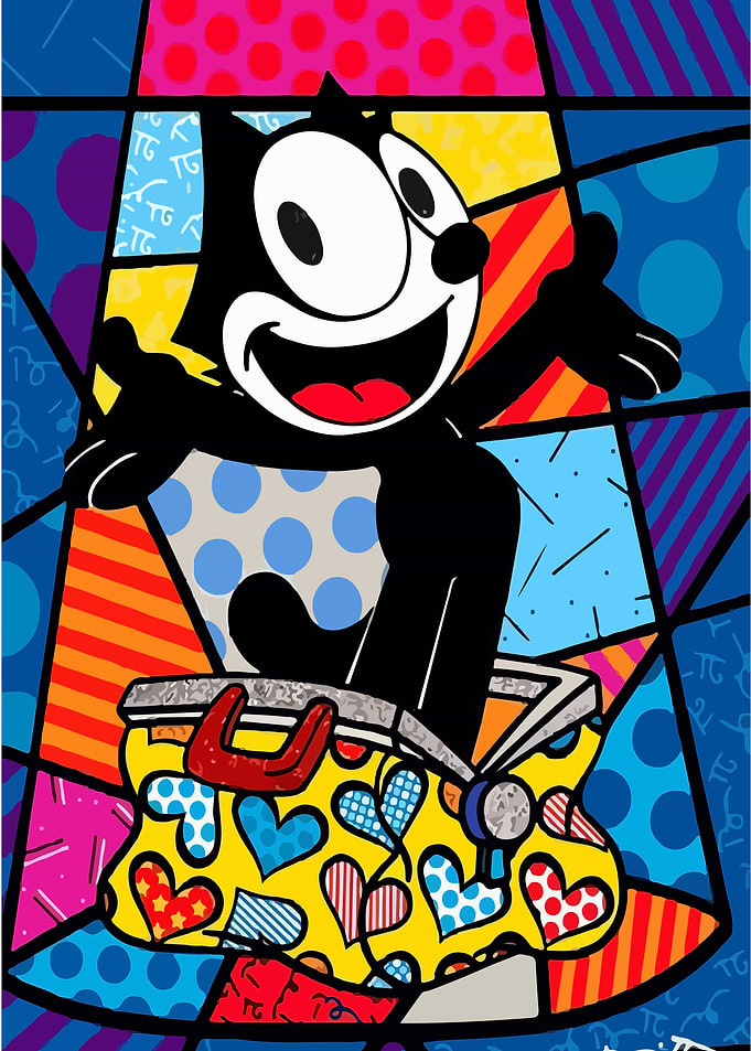 Felix the Cat in a Heart