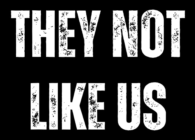 They Not Like Us Text Art