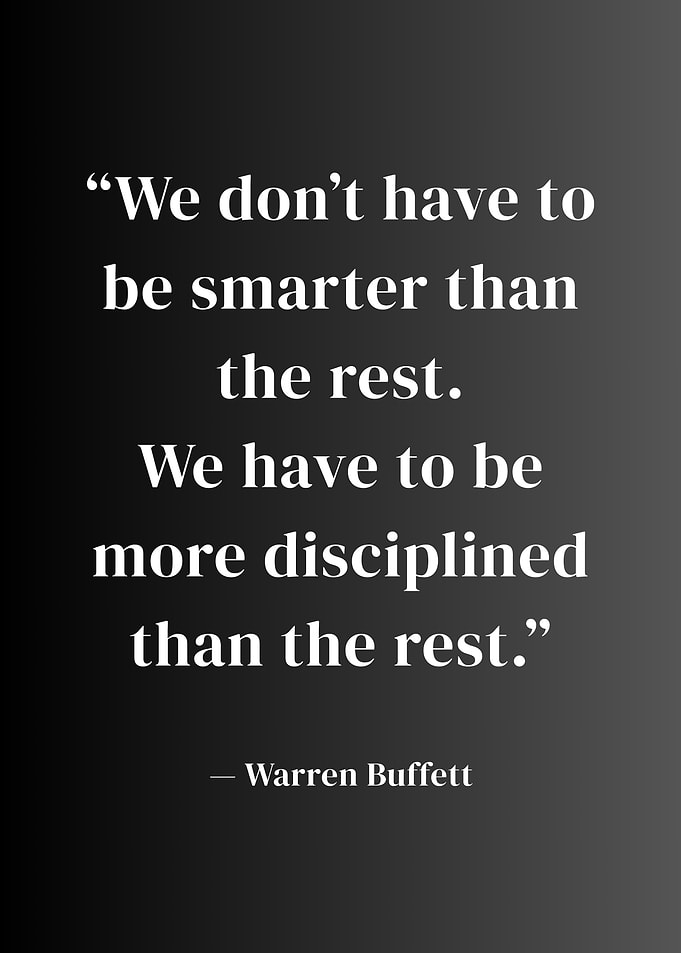 Warren Buffett quote on discipline