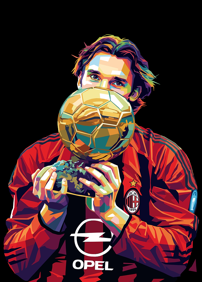 Footballer with Golden Trophy