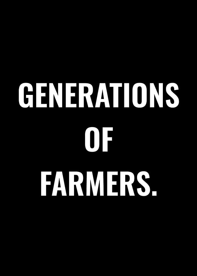Generations of Farmers Text Art