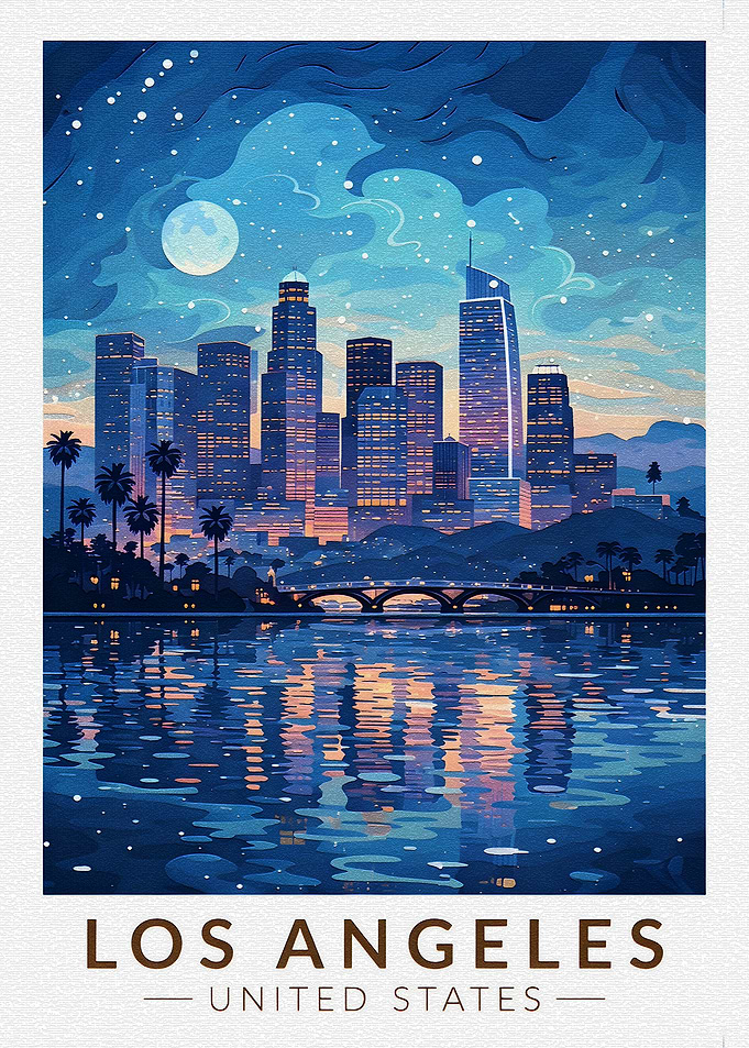 Los Angeles Skyline at Night