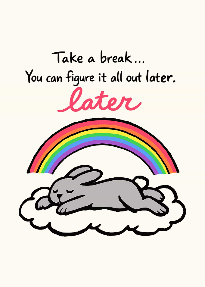Rainbow Nap Time Poster