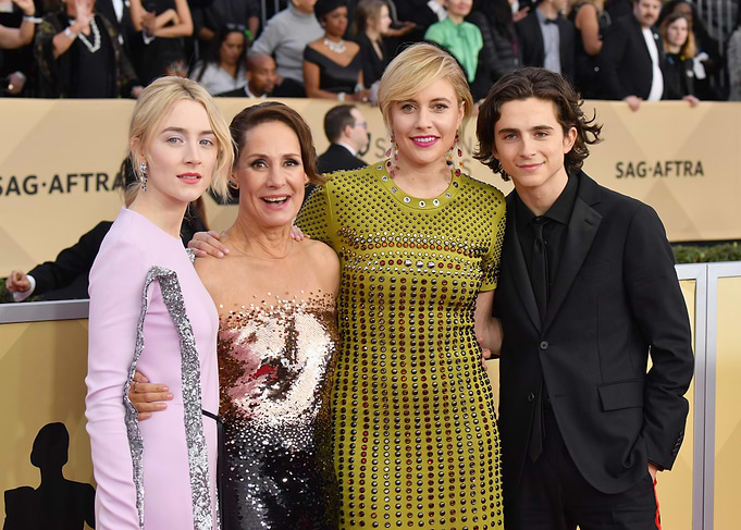 Lady Bird Cast at SAG Awards
