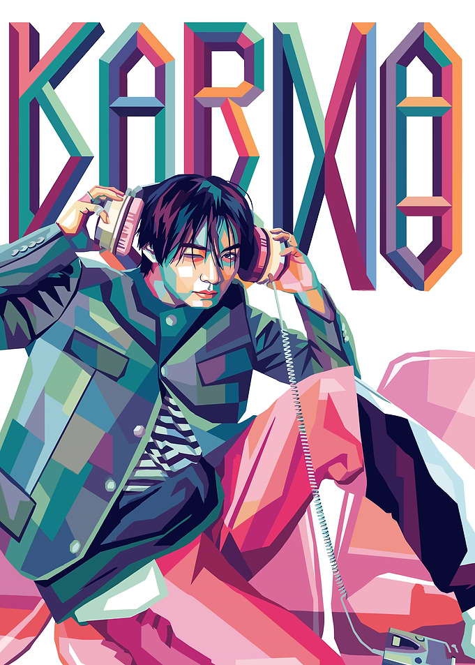 Karma Pop Art Portrait