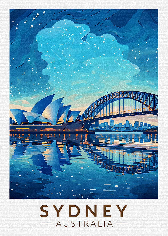 Sydney Opera House and Harbour Bridge