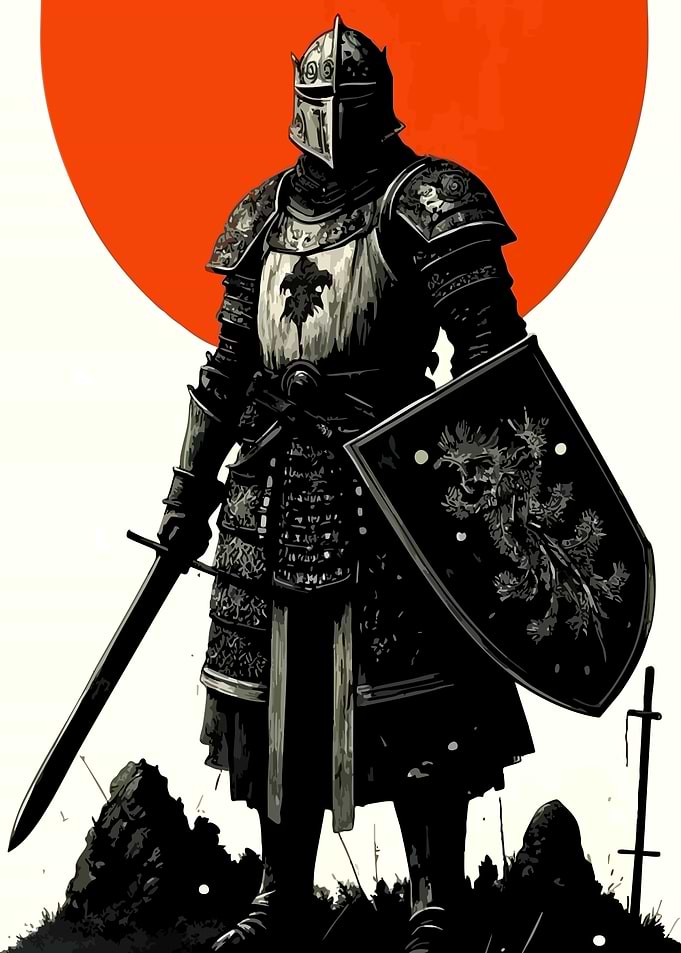 Knight with Sword and Shield