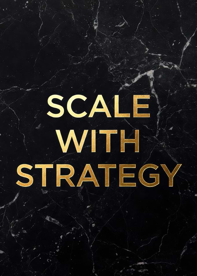 Scale with Strategy Text Art