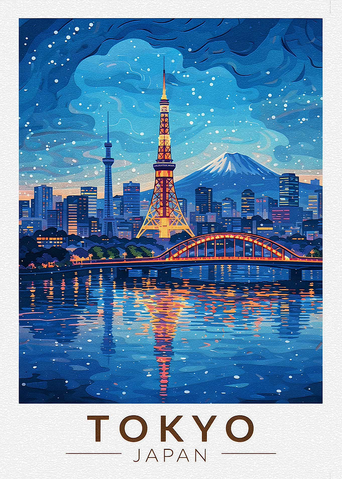 Tokyo Cityscape at Night