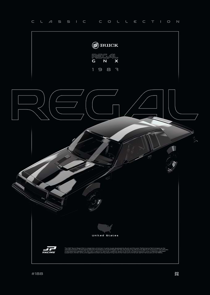 1987 Buick GNX Poster