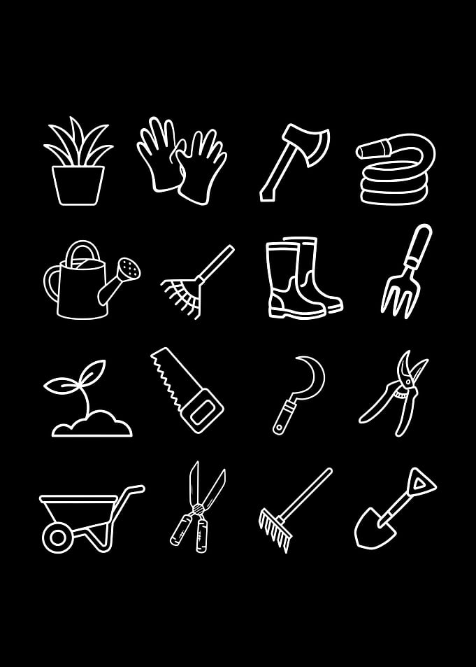 Gardening Tools Icons