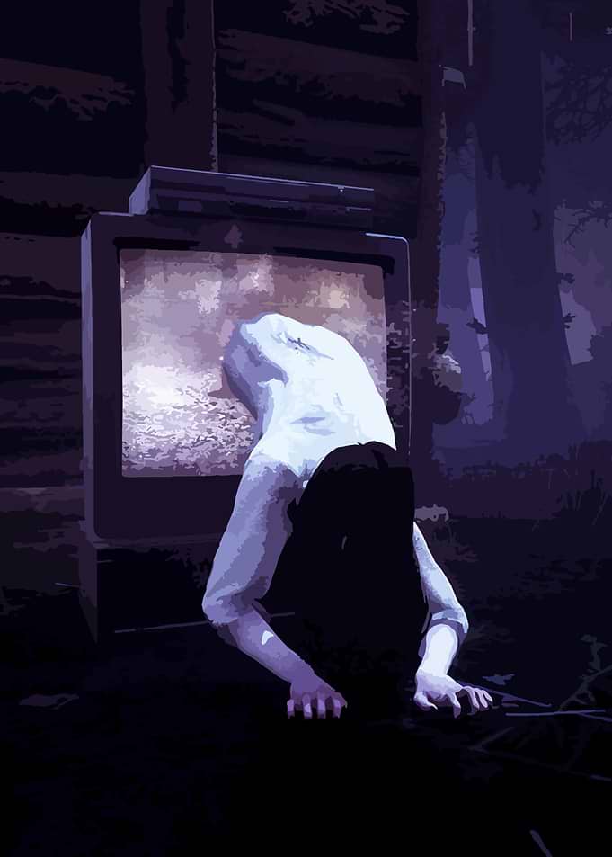 Sadako Emerging from Television