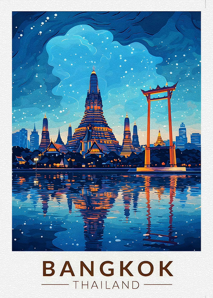 Bangkok Cityscape at Night