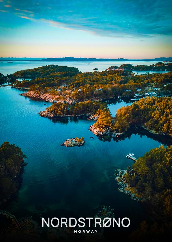 Nordstrøno Norway Aerial View