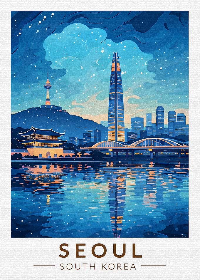 Seoul Cityscape at Night