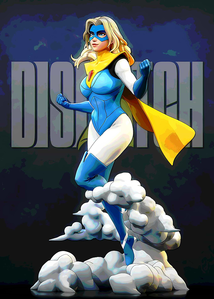Superheroine Dispatch in Action