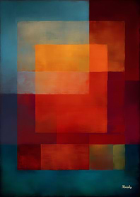 Emerald Aurora Color Field Abstract Painting