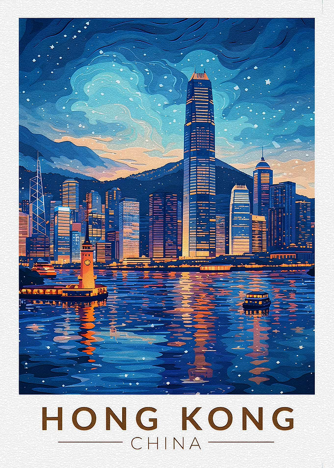 Hong Kong Skyline at Night