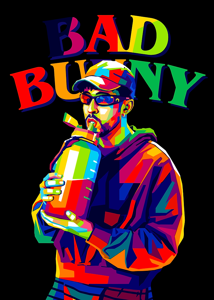 Bad Bunny Pop Art