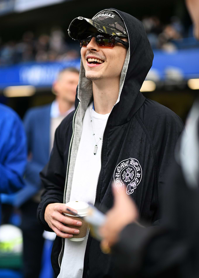 Timothée Chalamet at a sporting event