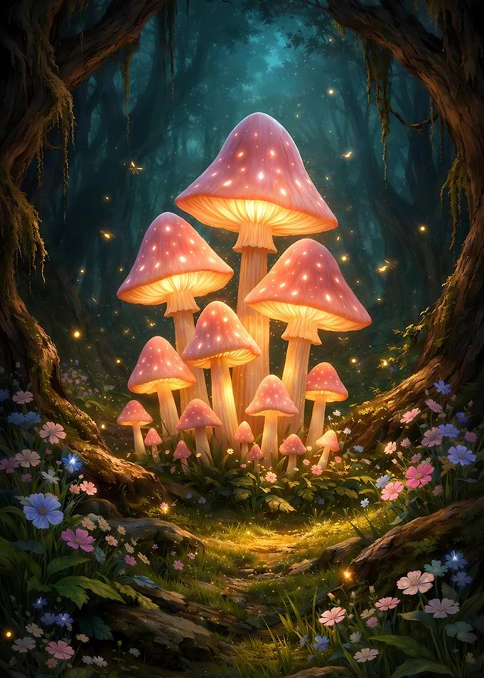 Enchanted Forest Mushrooms