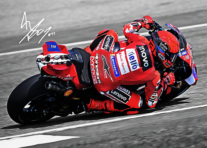 Marc Marquez Racing Motorcycle