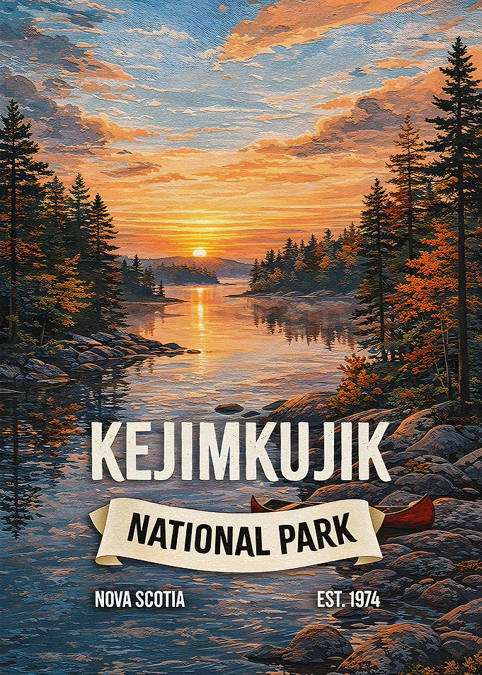 Kejimkujik National Park Vintage Poster