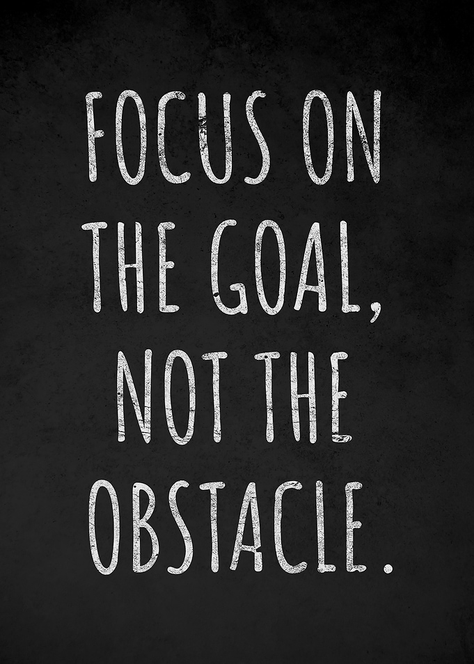 Focus on the Goal, Not the Obstacle