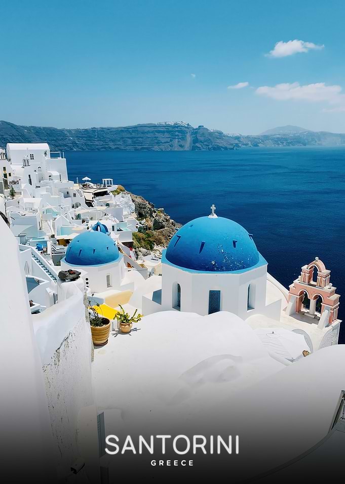 Santorini Greece Blue Domes