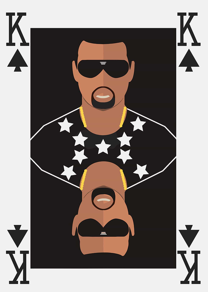 King of Spades Card with Kanye West