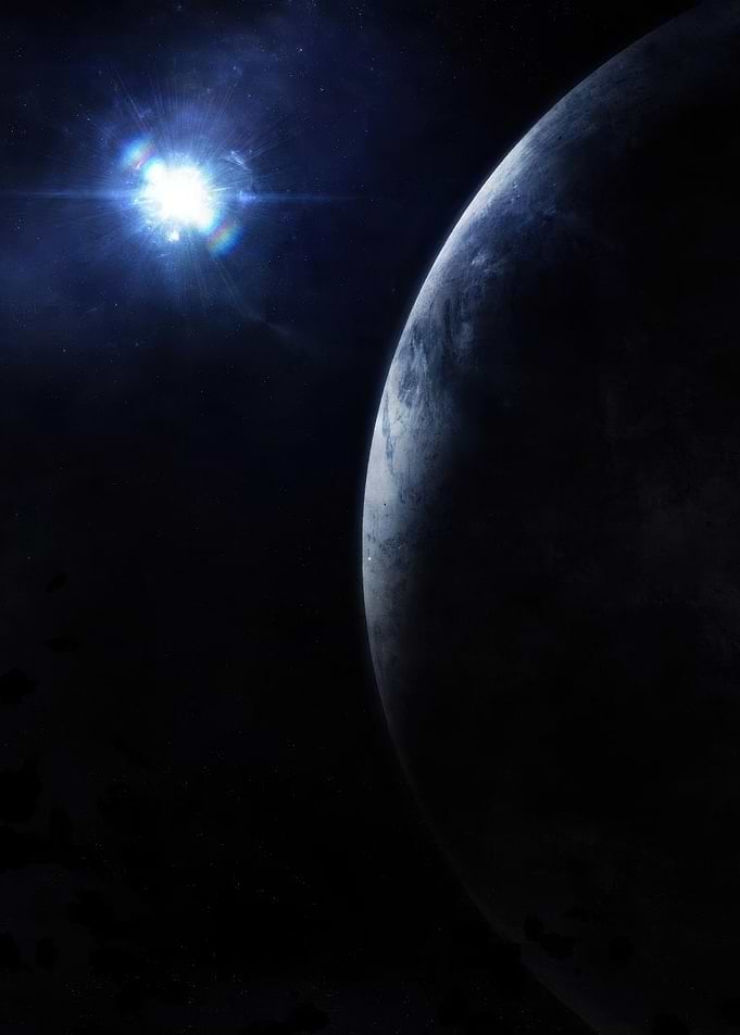 Planet and Starburst in Space