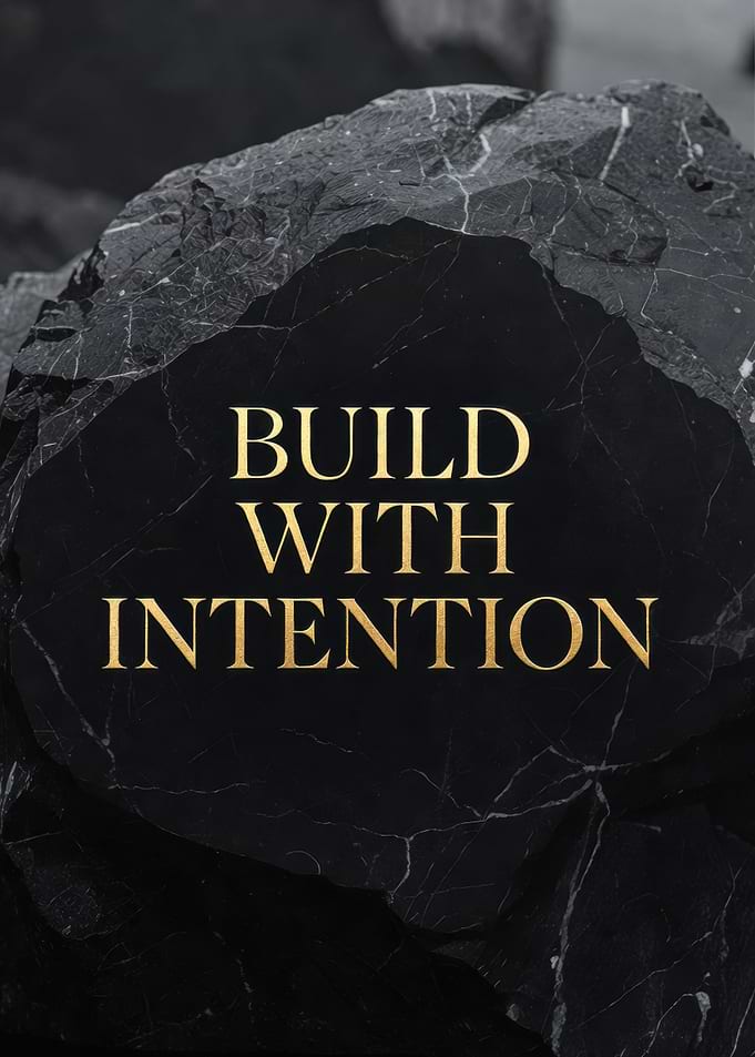 Build With Intention Text Art
