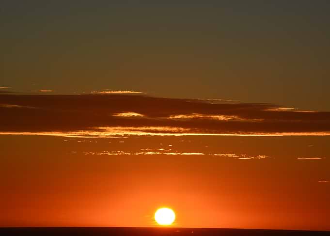 Sunset over Sea of Cortez