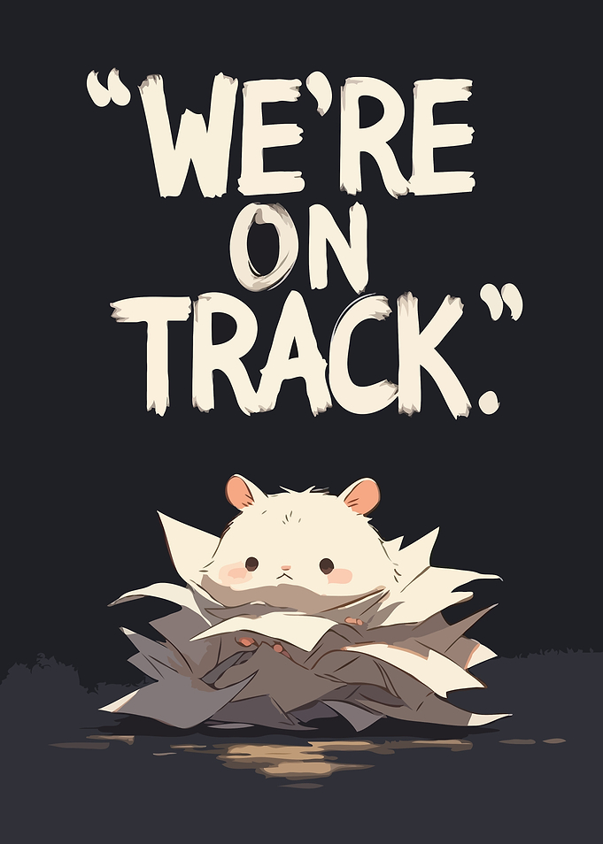 Cute Hamster on Paper