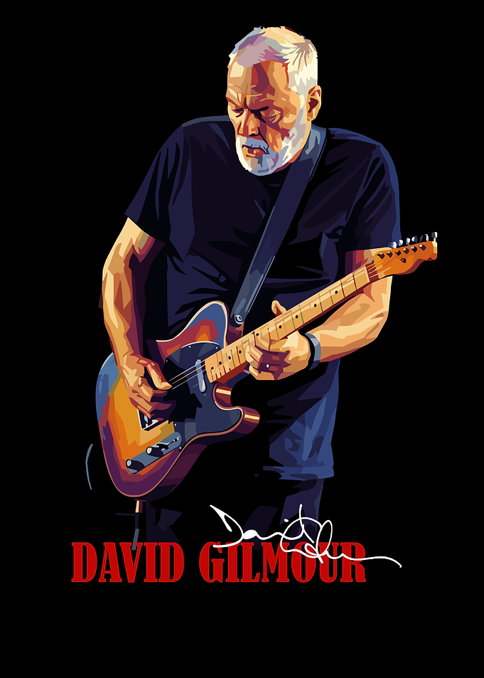 David Gilmour Playing Guitar