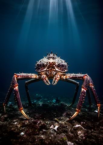 Giant King Crab Underwater