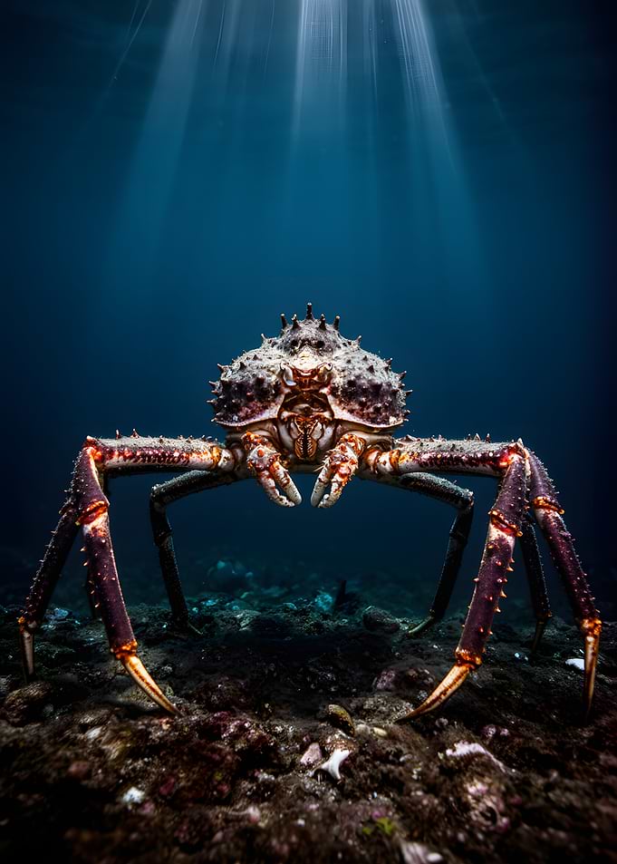 Giant King Crab Underwater