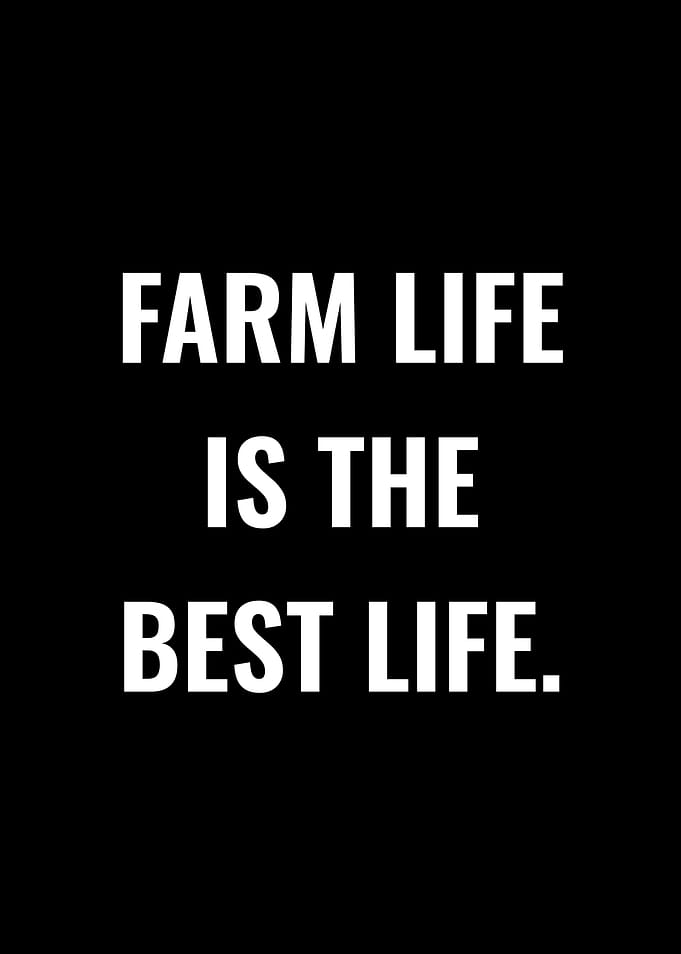 Farm Life Is The Best Life Text Art