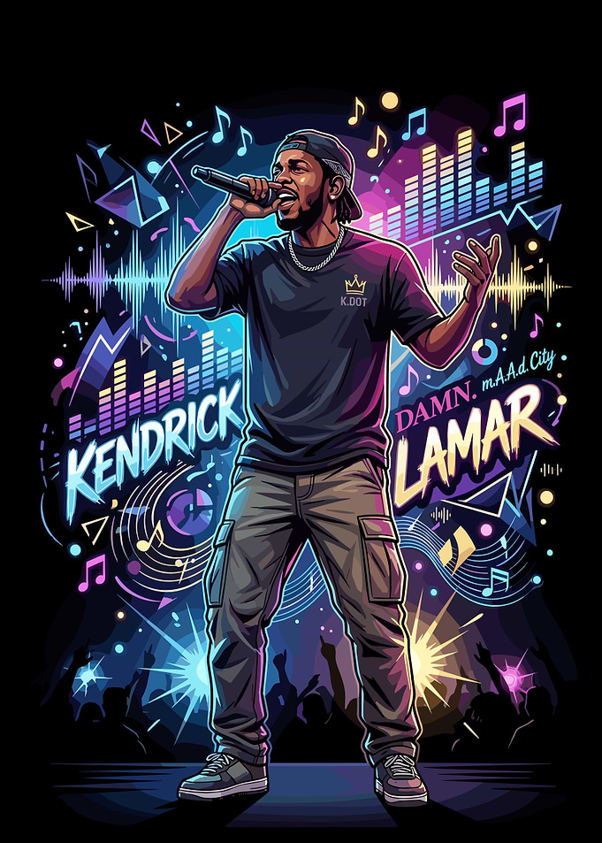 Kendrick Lamar Concert Art