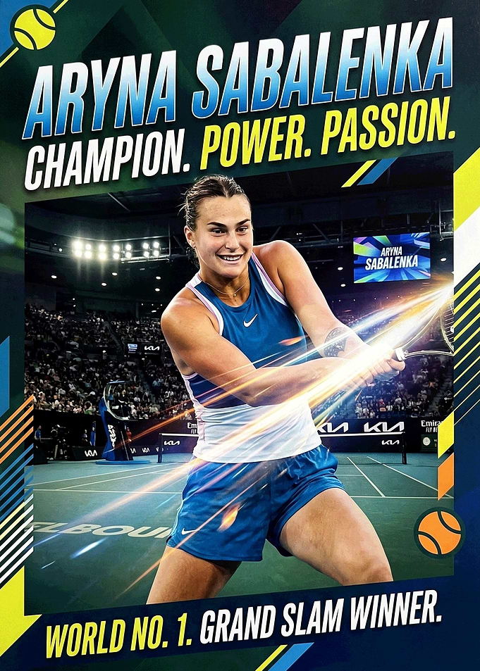Aryna Sabalenka Tennis Champion