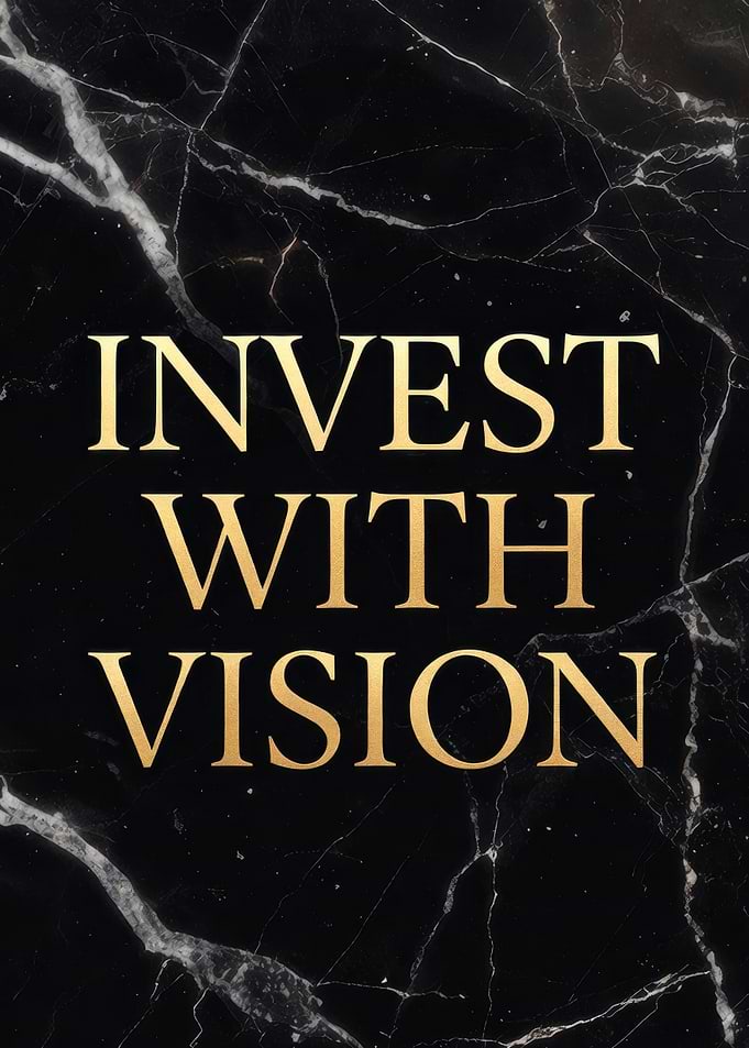 Invest With Vision Text Art