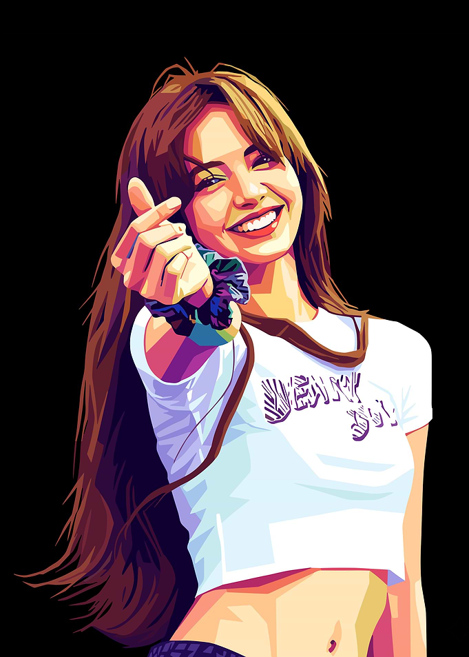 Pop Art Portrait of a Lisa BLACKPINK