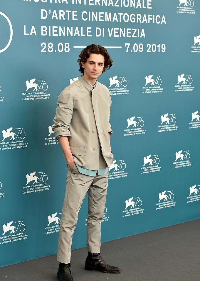 Timothée Chalamet at Venice Film Festival