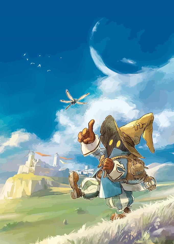 Vivi Ornitier in a Sunny Landscape