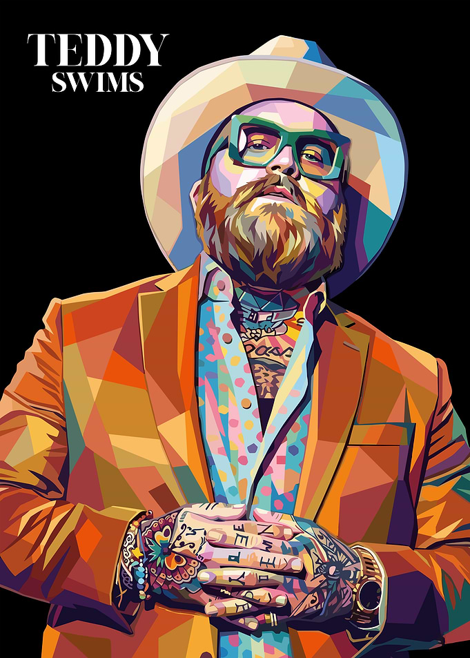 Teddy Swims Pop Art Portrait