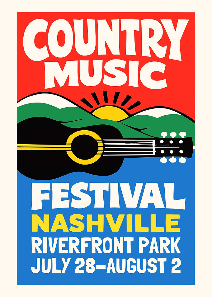 Nashville Country Festival Poster