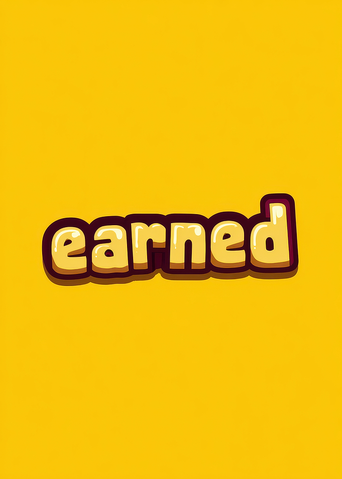 Earned Text Art