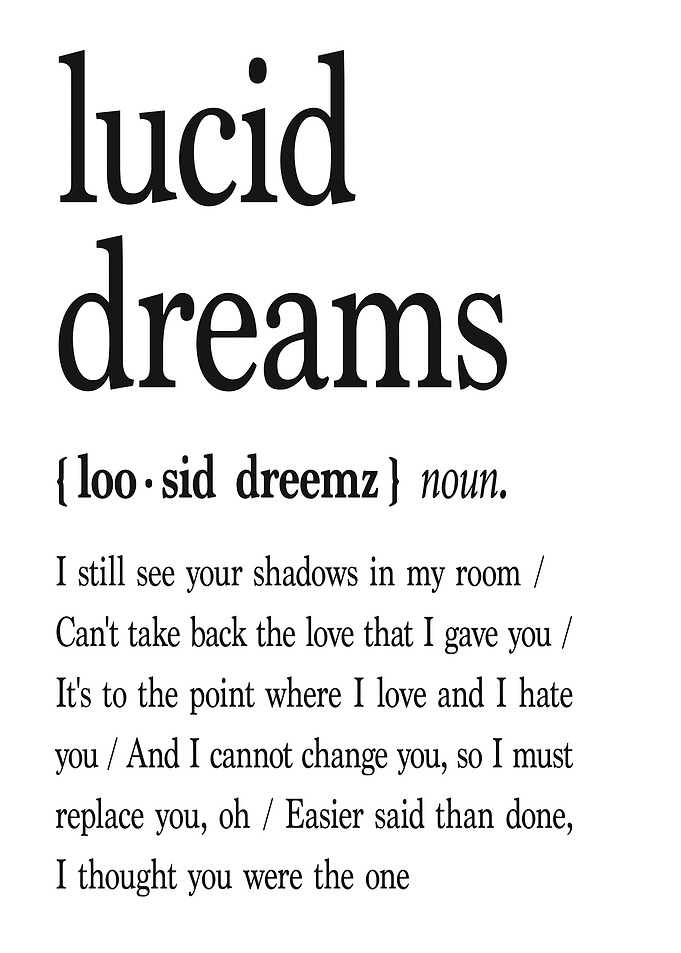 Lucid Dreams Definition