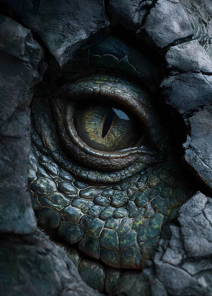 Close-up of a Dragon's Eye